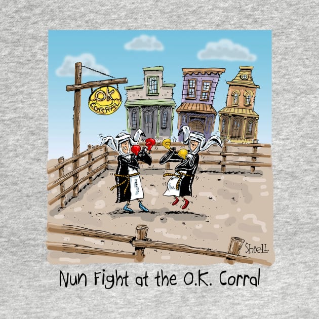 NUN FIGHT at the OK Corral by macccc8